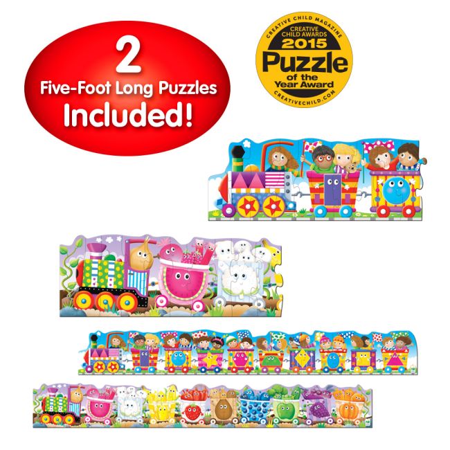 SET 2 PUZZLE-URI TRENUL URIAS CU CULORI SI FORME ARTTLJ109564