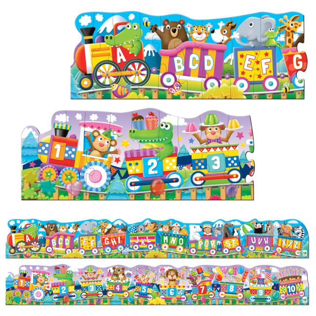 SET 2 PUZZLE-URI TRENUL URIAS CU NUMERE SI LITERE - ENG ARTTLJ854631