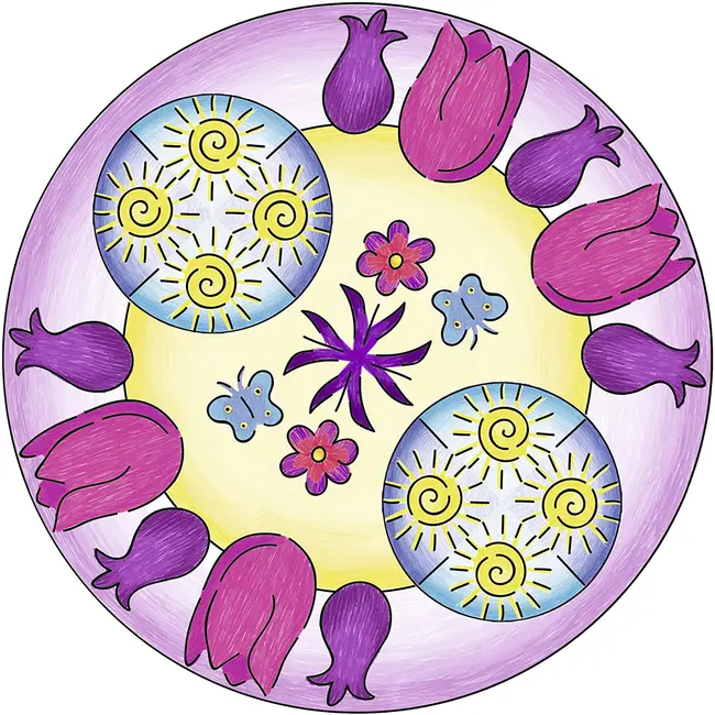 SET DE CREATIE MANDALA FLORI SI FLUTURI ARTRVSAC29809