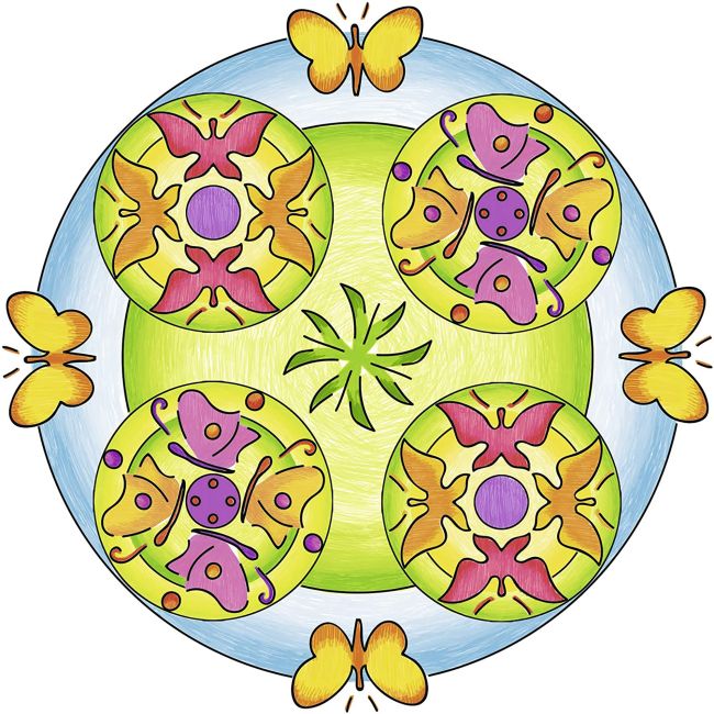 SET DE CREATIE MANDALA FLORI SI FLUTURI ARTRVSAC29809