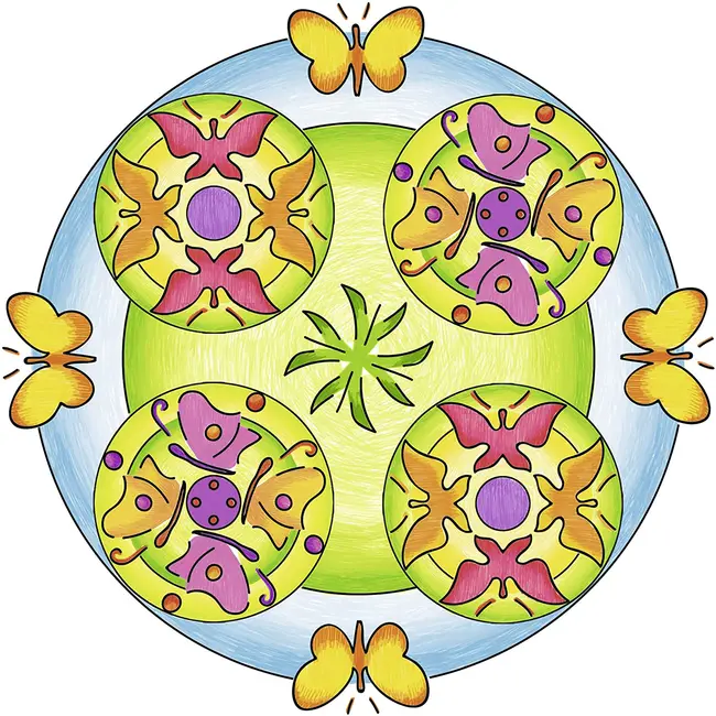 SET DE CREATIE MANDALA FLORI SI FLUTURI ARTRVSAC29809