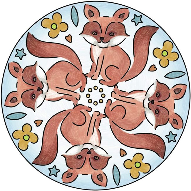 SET DE CREATIE MINI MANDALA CU ANIMALE ARTRVSAC29766