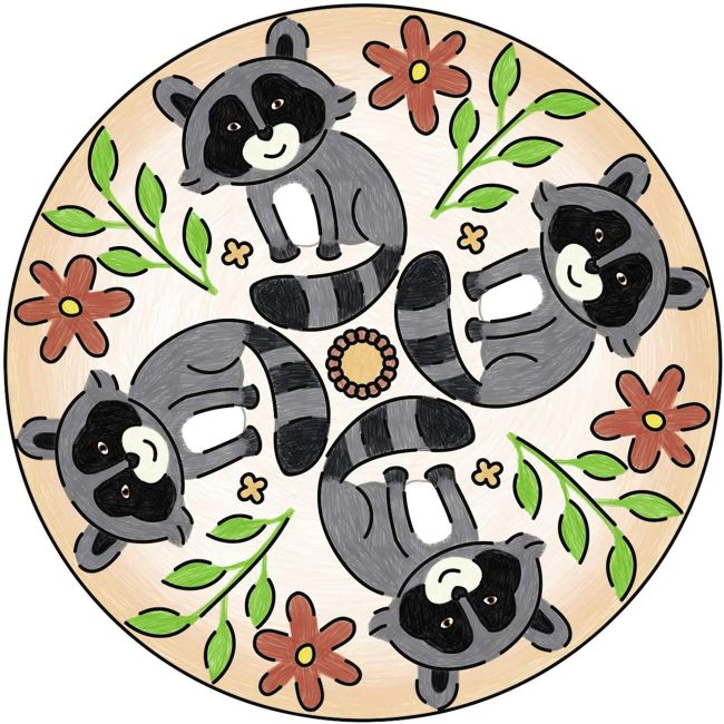 SET DE CREATIE MINI MANDALA CU ANIMALE ARTRVSAC29766