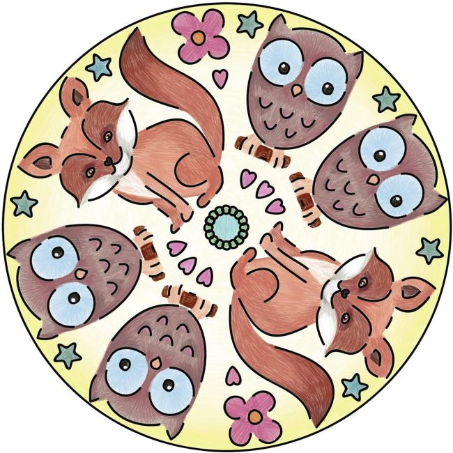 SET DE CREATIE MINI MANDALA CU ANIMALE ARTRVSAC29766