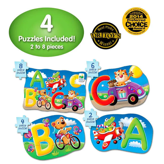 SET PRIMELE MELE 4 PUZZLE-URI ABC - ENG ARTTLJ631492