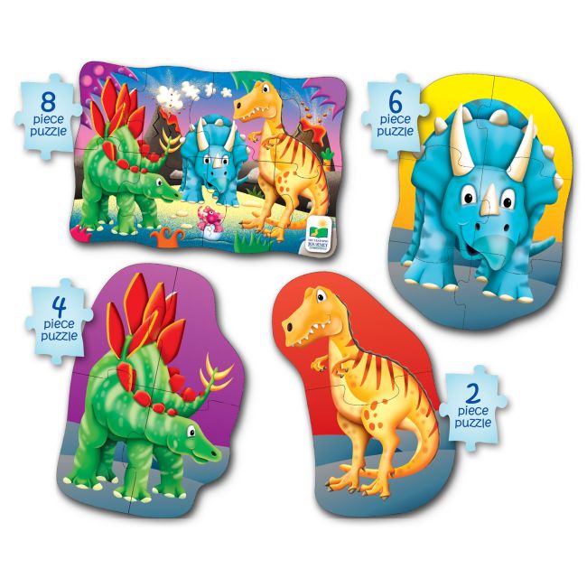 SET PRIMELE MELE 4 PUZZLE-URI DINOZAURI ARTTLJ629277