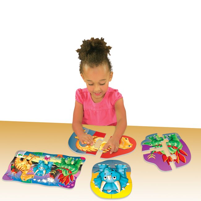 SET PRIMELE MELE 4 PUZZLE-URI DINOZAURI ARTTLJ629277