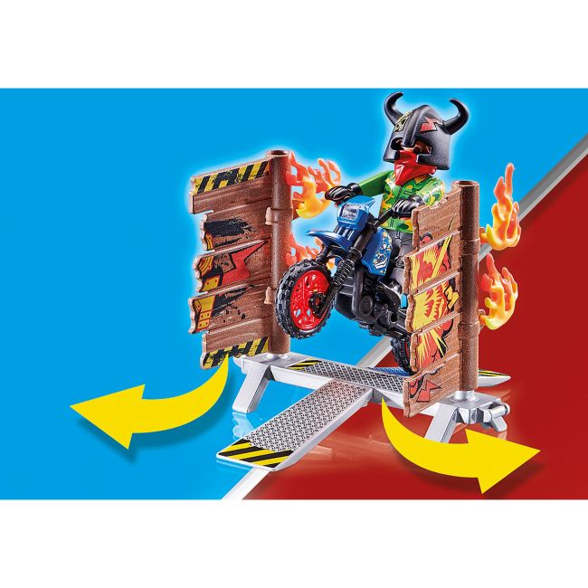 STUNT SHOW - MOTOCICLETA CU PERETE DE FOC ARTPM70553