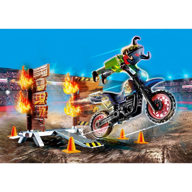 STUNT SHOW - MOTOCICLETA CU PERETE DE FOC ARTPM70553