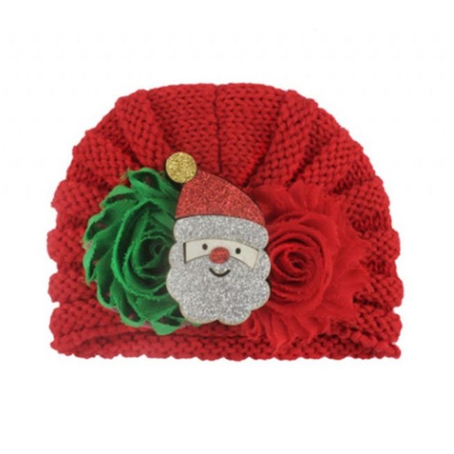 Caciulita crosetata tip turban - Mos Craciun MBMS110