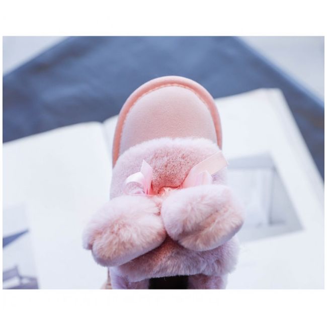 Ghete roz imblanite cu urechiuse din blanita (Marime Disponibila: Marimea 24) MBYY-533-3-p25