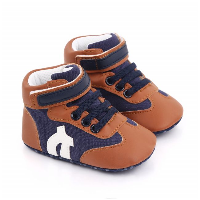 Ghetute maro cu bleumarine pentru baietei MDD2520-1-p9.3-6 luni (Marimea 18 incaltaminte)