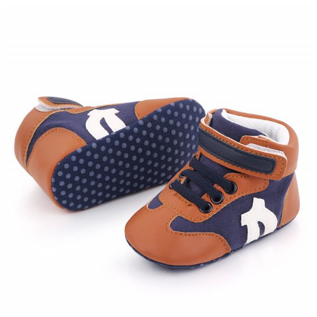 Ghetute maro cu bleumarine pentru baietei MDD2520-1-p9.6-9 luni (Marimea 19 incaltaminte)