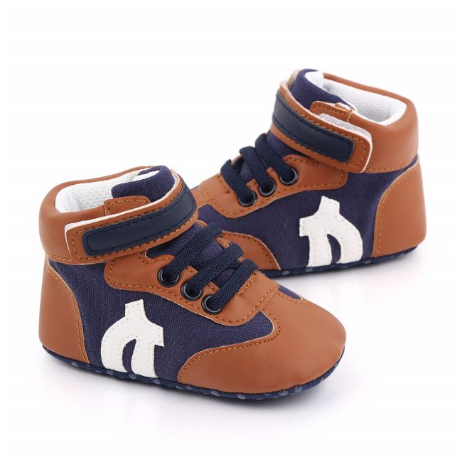 Ghetute maro cu bleumarine pentru baietei MDD2520-1-p9.6-9 luni (Marimea 19 incaltaminte)