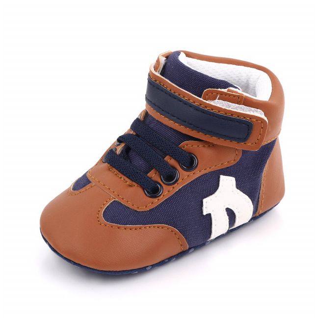 Ghetute maro cu bleumarine pentru baietei MDD2520-1-p9.6-9 luni (Marimea 19 incaltaminte)