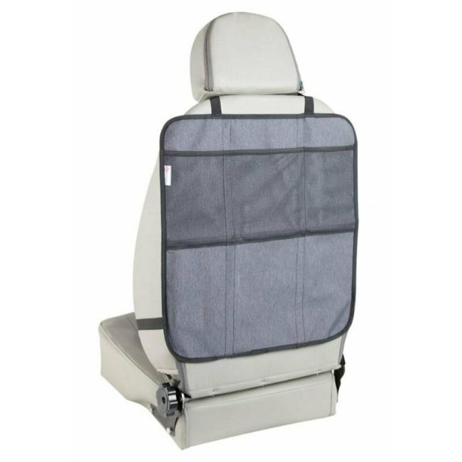 Petite&Mars – Protectie impermeabila pentru bancheta auto si spatar, Cu organizator, 3 in 1 , Savior, Gri BYN854900