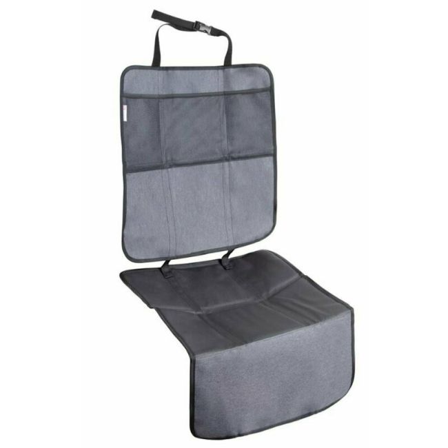 Petite&Mars – Protectie impermeabila pentru bancheta auto si spatar, Cu organizator, 3 in 1 , Savior, Gri BYN854900
