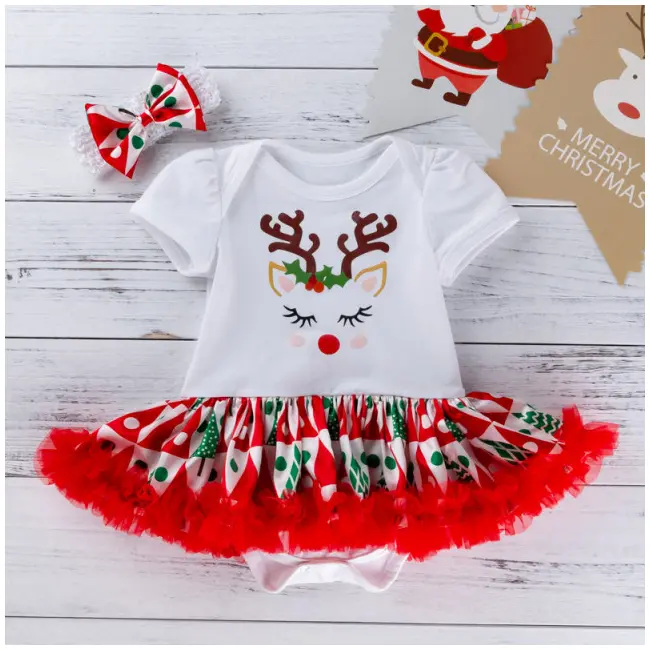 Rochita body cu fustita din saten - Renul iubaret MDMS72-cr3