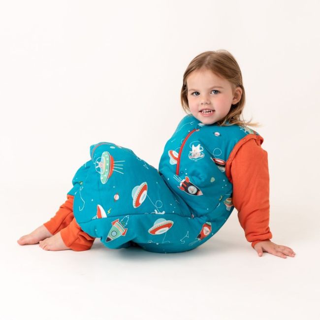 Sac de dormit cu picioruse si maneca lunga detasabila Space 100 cm + manseta 2.5 Tog BBXEU943-25FSN