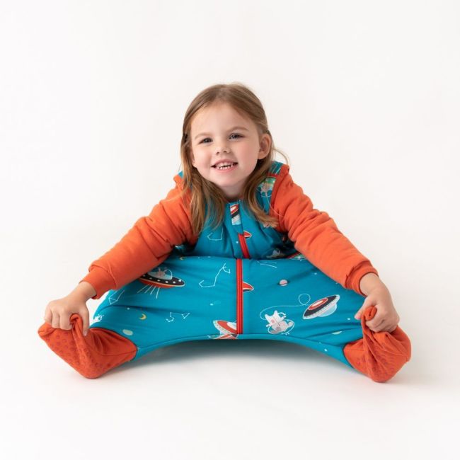 Sac de dormit cu picioruse si maneca lunga detasabila Space 120 cm + manseta 2.5 Tog BBXEU945-25FSN