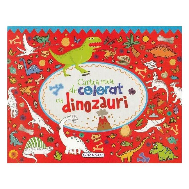 Cartea mea de colorat cu dinozauri