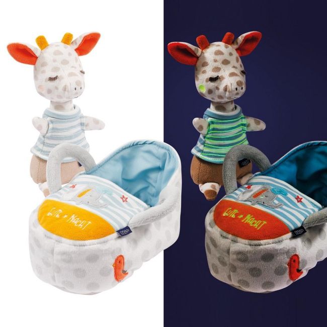 Jucarie de plus - girafa somnoroasa in cosulet
