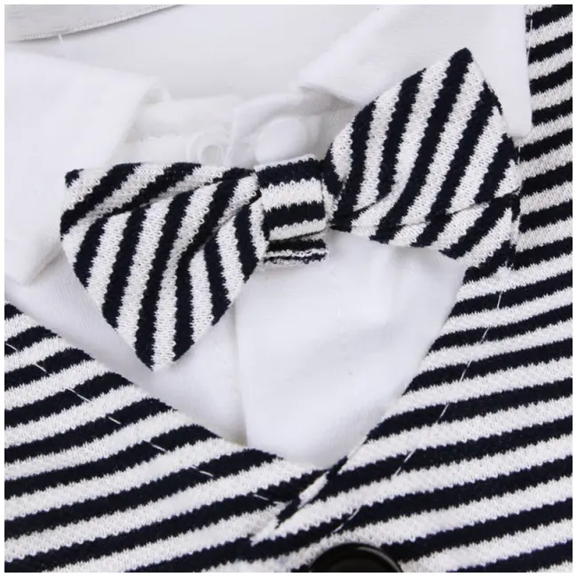 Salopeta eleganta cu sacou alb pentru bebelusi ADCC00251-H5.9-12 luni (Marimea 20 incaltaminte)