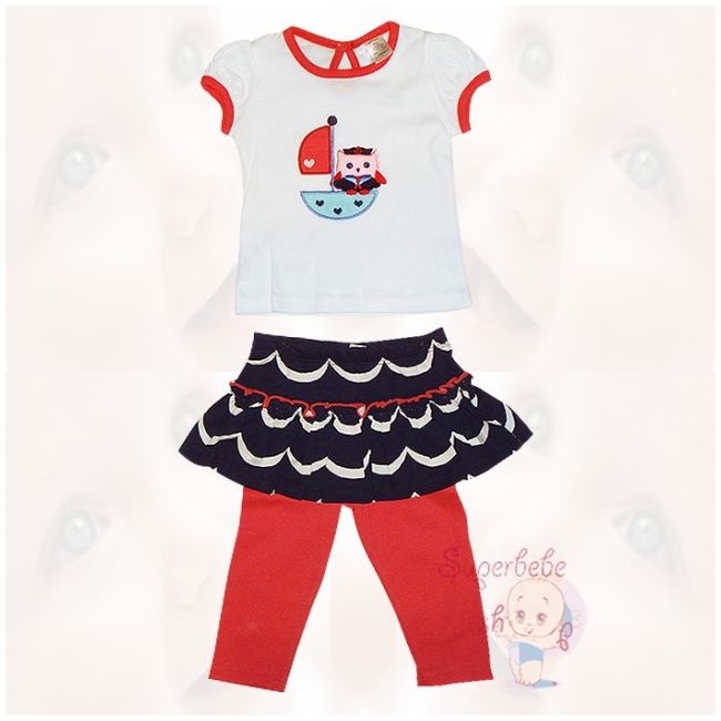 Costumas - colanti cu fustita si bluza 3 luni - 15707.3 luni