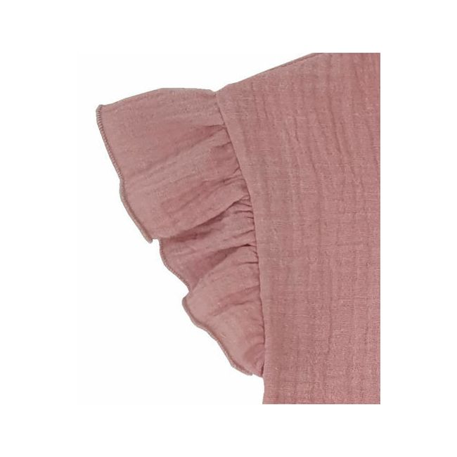Bluza cu maneca scurta si volanase muselina fete Romantic Rose 2-3 ani KDETMV23RR