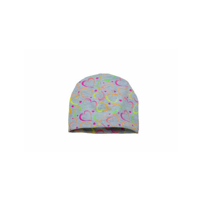 Caciula copii Heart Color, in strat dublu, 46-48 cm KDECD1836HCD