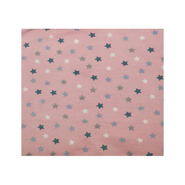 Caciula Pink Stars, cu bordura, in strat dublu, 35-39 cm KDECDB36PIST