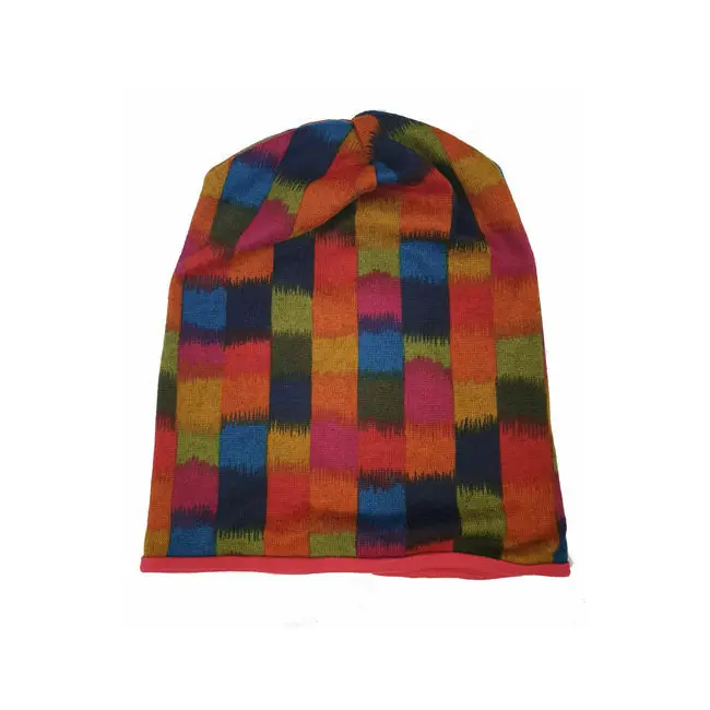 Caciula Red Abstract, cu bordura, in strat dublu, 46-48 cm KDECDB1836ADB