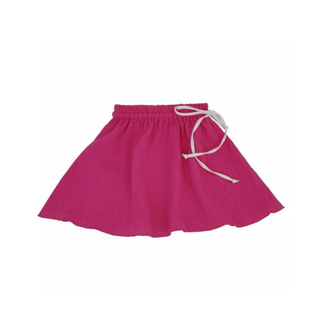 Fustita de vara pentru fete, din muselina, Pink Pop, 86-92 cm (18-24 luni) KDEFMF1824BLD