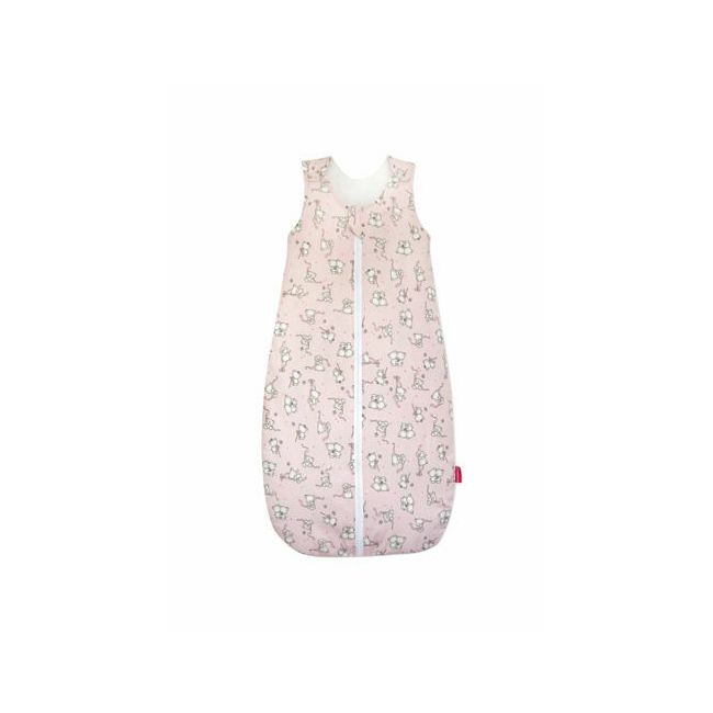 Sac de dormit copii, Loving Bear Pink, din bumbac, 130 cm, 0.8 tog - Primavara KDEPR13008LBP