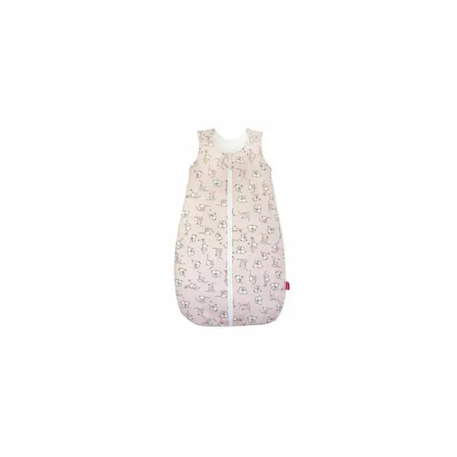 Sac de dormit copii, Loving Bear Pink, din bumbac, 60 cm, 0.8 tog - Primavara KDEPR6008LBP