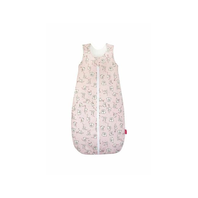 Sac de dormit copii, Loving Bear Pink, din bumbac, 110 cm, 0.5 tog - Vara KDEV11005LBP