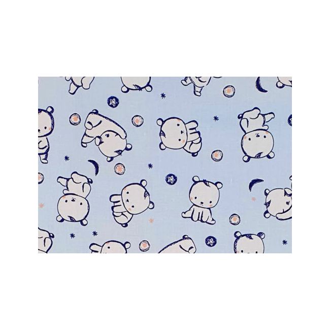 Sac de dormit 1 tog Baby bear albastru 130 cm KDEP1301BBA