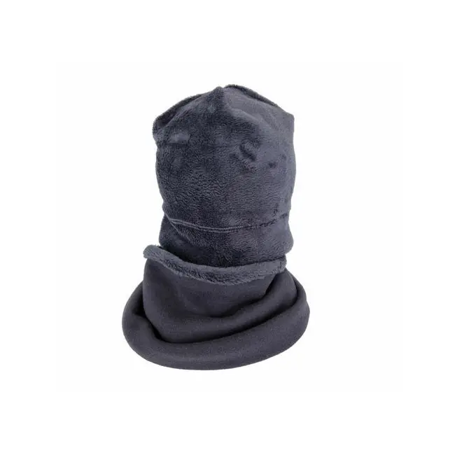 Set caciula cu protectie gat Fleece Navy pentru copii 6-18 luni, din bumbac KDECPF618NVY