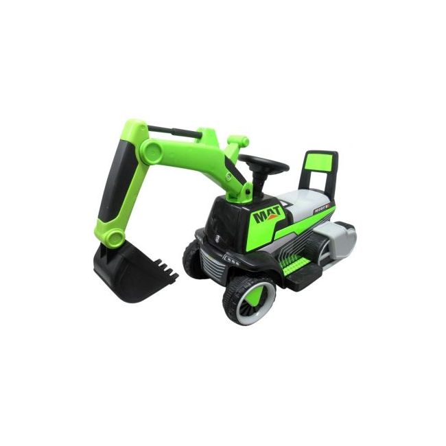 Excavator electric pe baterie cu muzica si lumini led c3 r-sport - verde edeedits-158averde