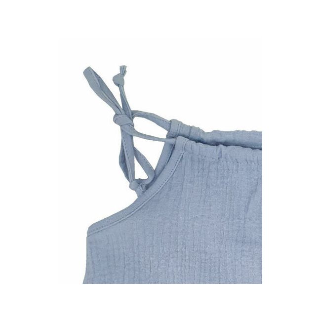 Top cu snur din Muselina Gentle Blue Bell 12-18 luni KDETSM1218GBB