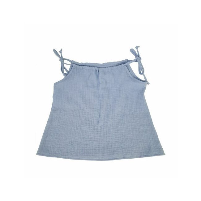Top cu snur din Muselina Gentle Blue Bell 18-24 luni KDETSM1824GBB