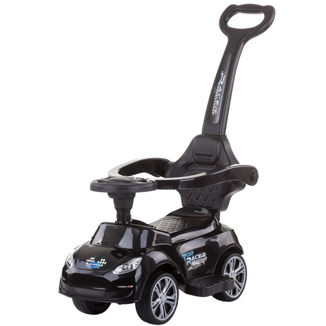 Masinuta de impins chipolino turbo black cu maner hubroctr02102bk