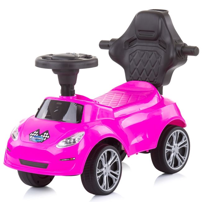 Masinuta de impins chipolino turbo pink cu maner hubroctr02106pi