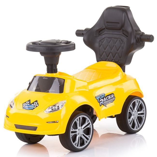 Masinuta de impins chipolino turbo yellow cu maner hubroctr02104ye