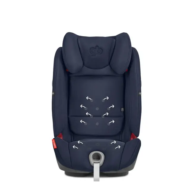Scaun auto gb everna-fix london grey+husa de vara gb everna-fix smb619000351619000404