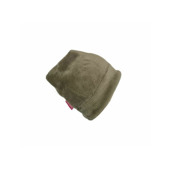 Set caciula cu protectie gat Fleece Kaki pentru copii 6-18 luni, din bumbac KDECPF618KAKI