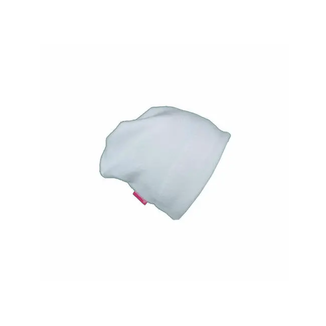 Set caciula cu protectie gat nou nascut Fleece Alb, din bumbac KDECPF00ALB
