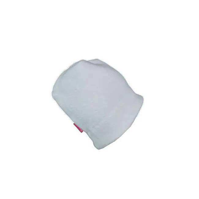 Set caciula cu protectie gat nou nascut Fleece Alb, din bumbac KDECPF00ALB