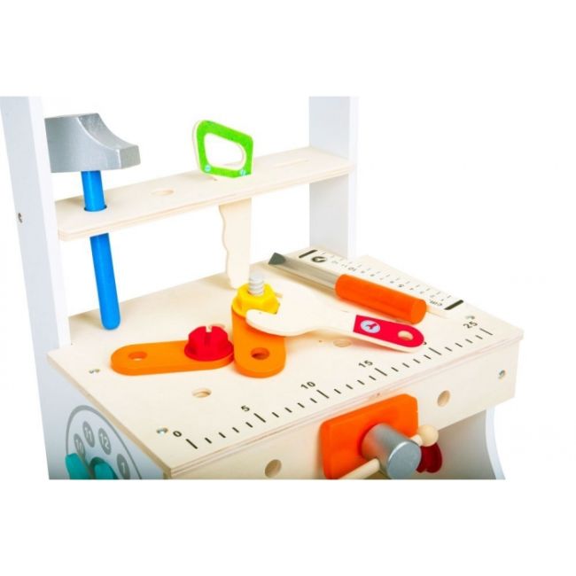 Banc de lucru, tamplarie din lemn ecotoys tl88042 - alb edeeditl88042white
