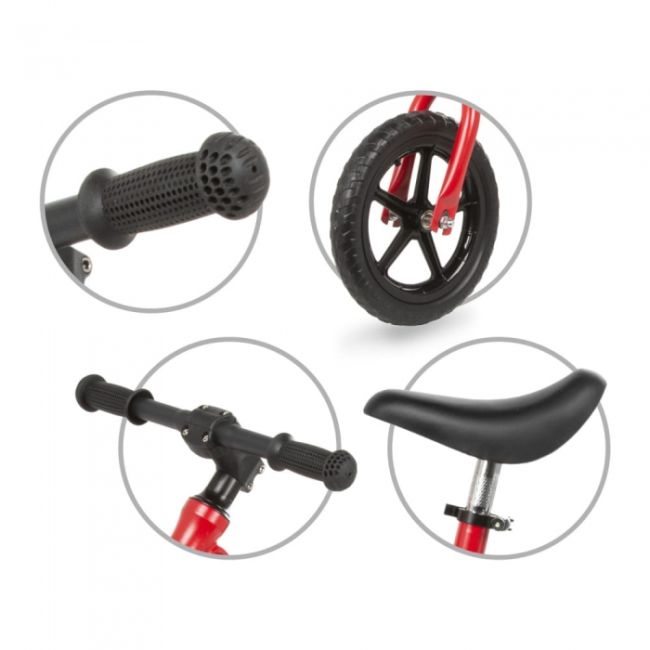 Bicicleta fara pedale cu cadru din magneziu kidwell rocky red edeedirobiroc01a3